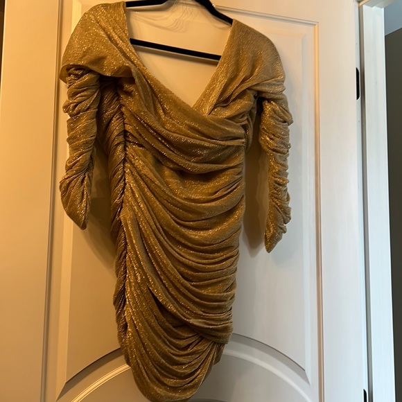 House of CB Dresses & Skirts - House of cb gold dress